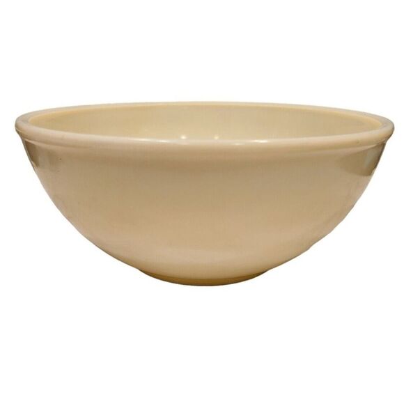 HTF McKee 11.5" x 5" Large French Ivory Custard Mixing Bowl Baking 40s/50s Glows - Picture 3 of 12